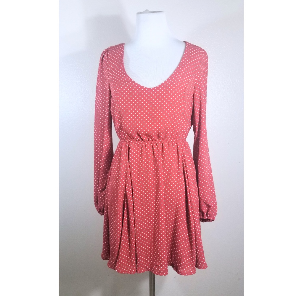 NWT Forever 21 Long Sleeve Red Dress